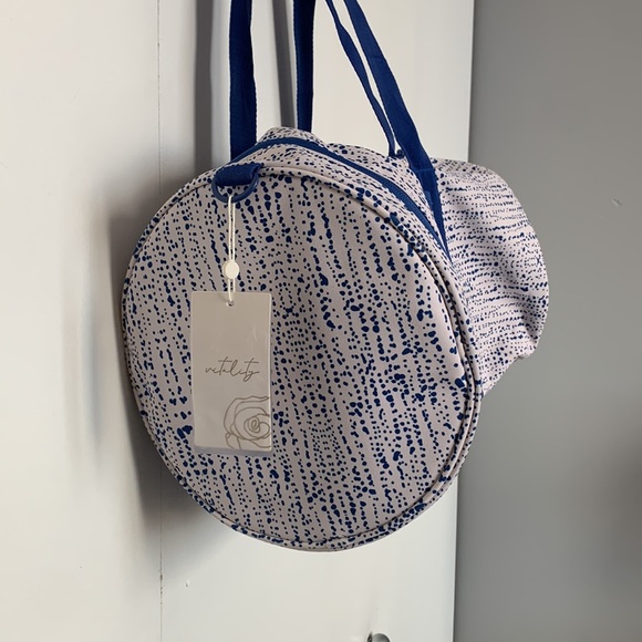 Blue and white vitality duffle / gym bag - Picture 2 of 8